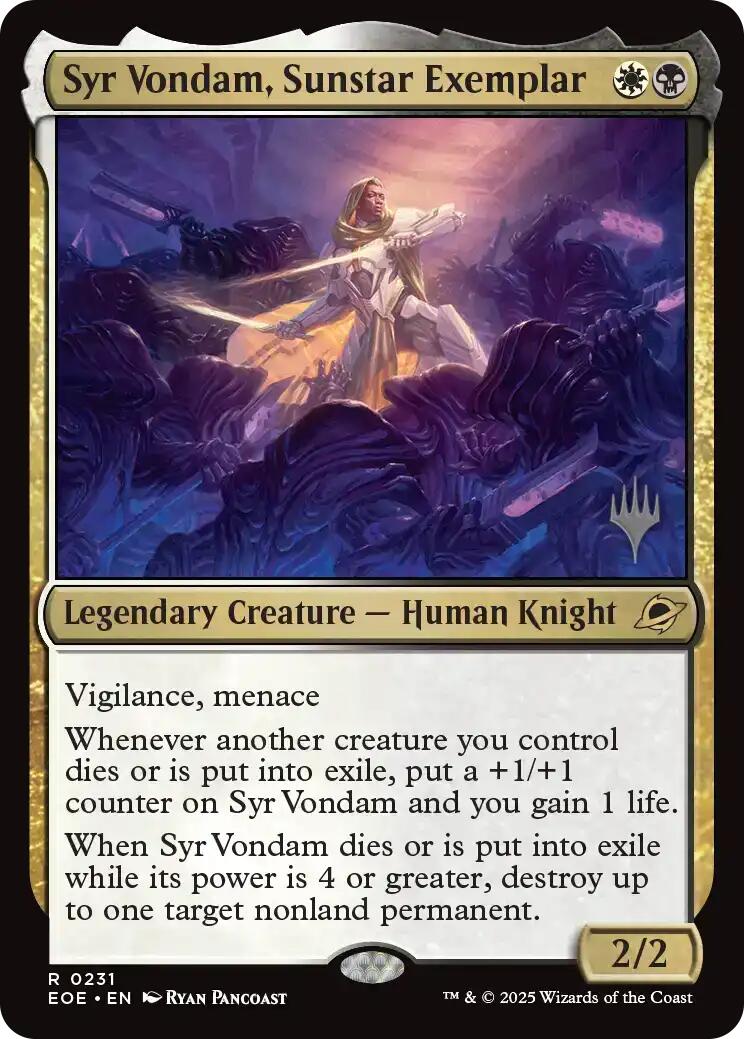 Syr Vondam, Sunstar Exemplar [Edge of Eternities Promo Pack] | Exor Games Truro