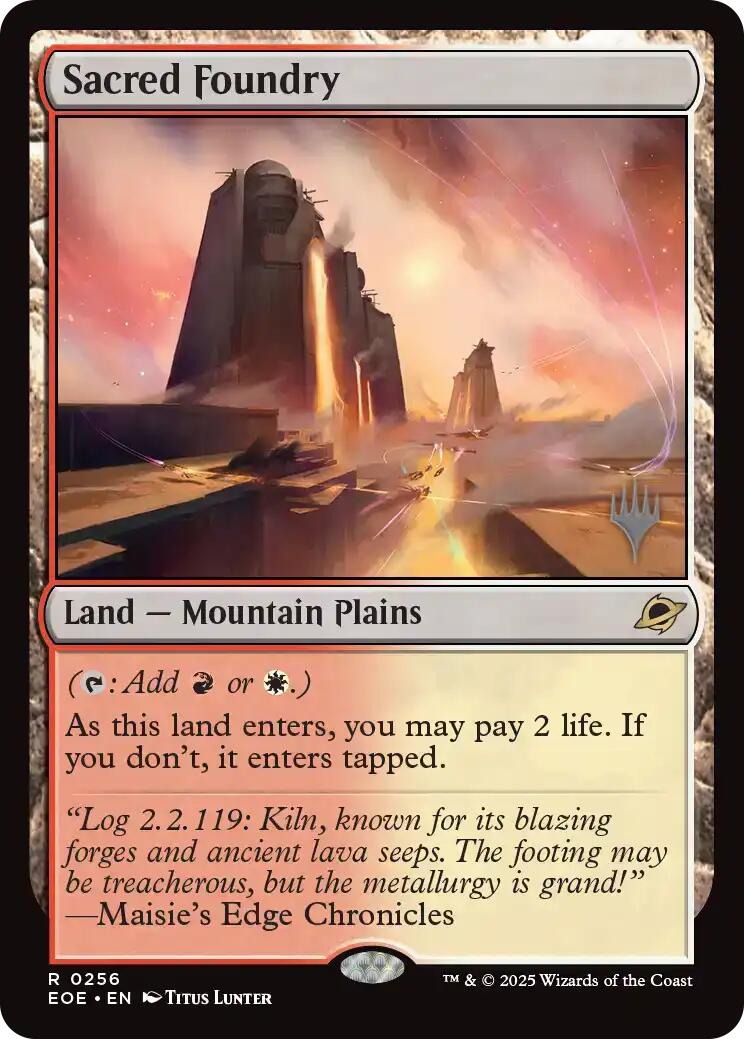 Sacred Foundry [Edge of Eternities Promo Pack] | Exor Games Truro