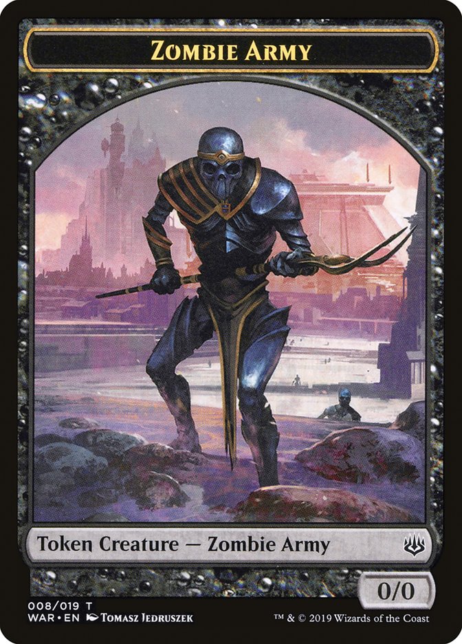 Zombie Army Token (008/019) [War of the Spark Tokens] | Exor Games Truro