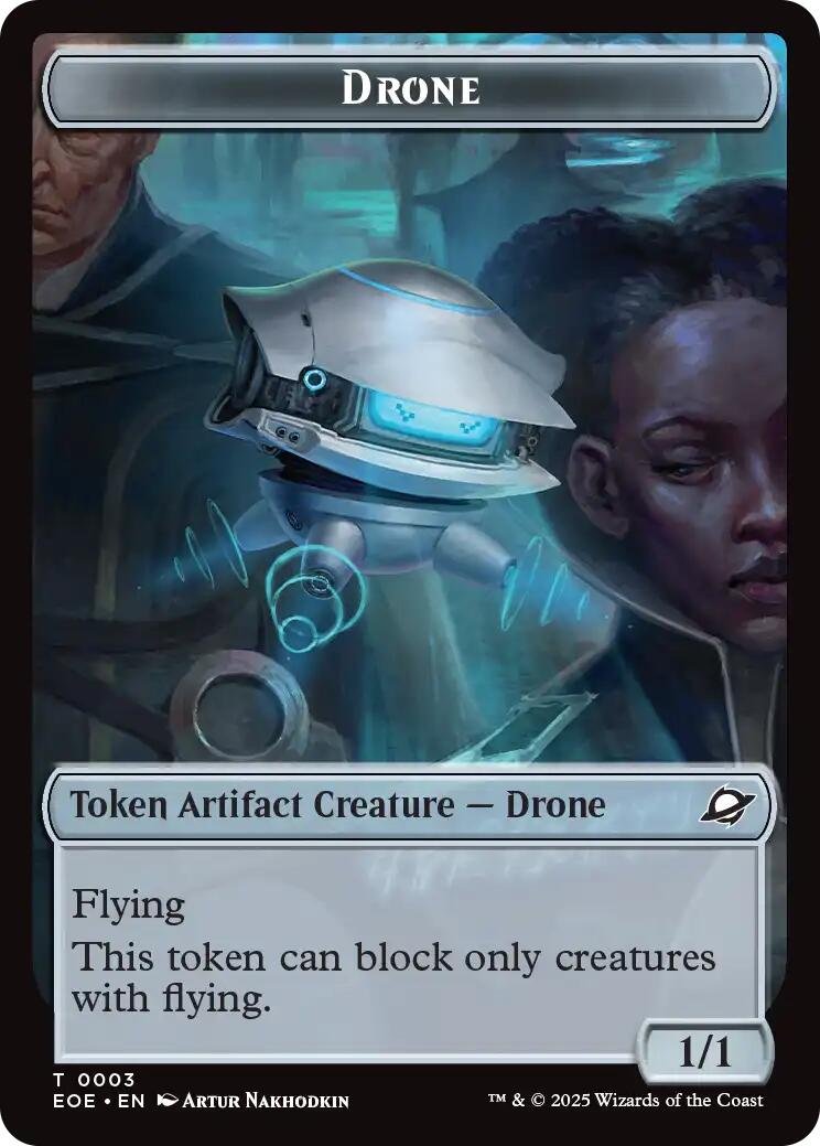 Drone // Lander (0006) Doubled-Sided Token [Edge of Eternities Tokens] | Exor Games Truro