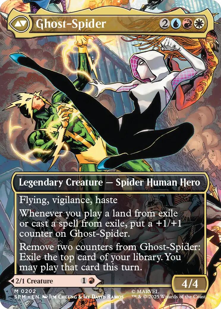 Gwen Stacy (0202) (Borderless) [Marvel's Spider-Man] | Exor Games Truro