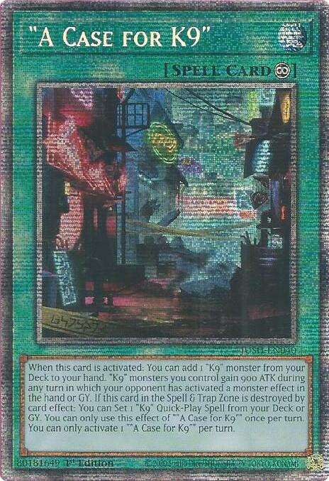 "A Case for K9" (Starlight Rare) [JUSH-EN040] Starlight Rare | Exor Games Truro