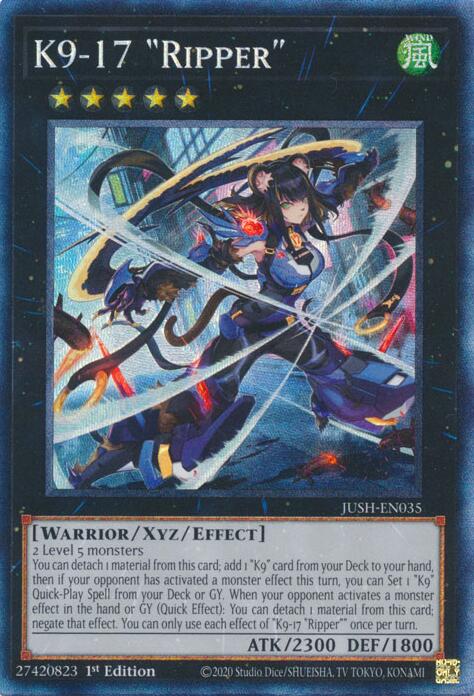 K9-17 "Ripper" (CR) [JUSH-EN035] Collector's Rare | Exor Games Truro