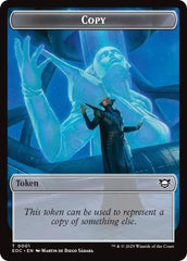 Copy // Golem (0012) Double-Sided Token [Edge of Eternities Commander Tokens] | Exor Games Truro