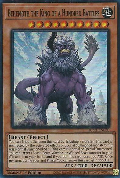 Behemoth the King of a Hundred Battles (Super Rare) [JUSH-EN050] Super Rare | Exor Games Truro