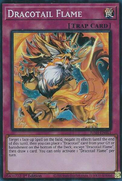 Dracotail Flame (Super Rare) [JUSH-EN011] Super Rare | Exor Games Truro