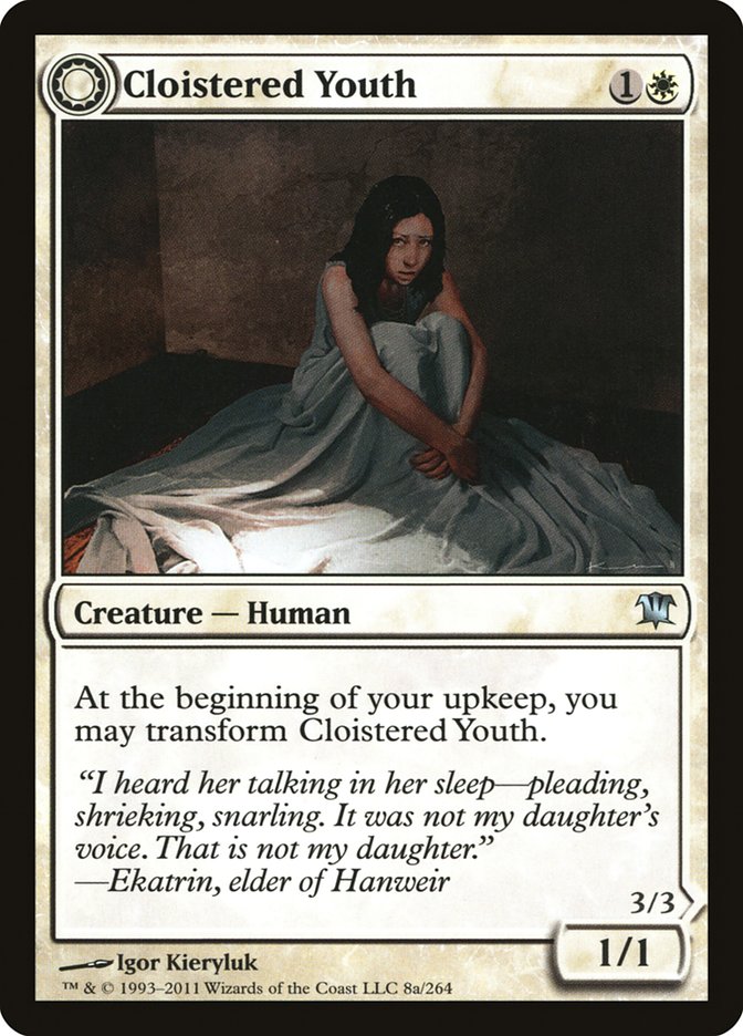 Cloistered Youth // Unholy Fiend [Innistrad] | Exor Games Truro