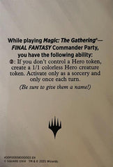 Blank Hero Token [FINAL FANTASY Tokens] | Exor Games Truro