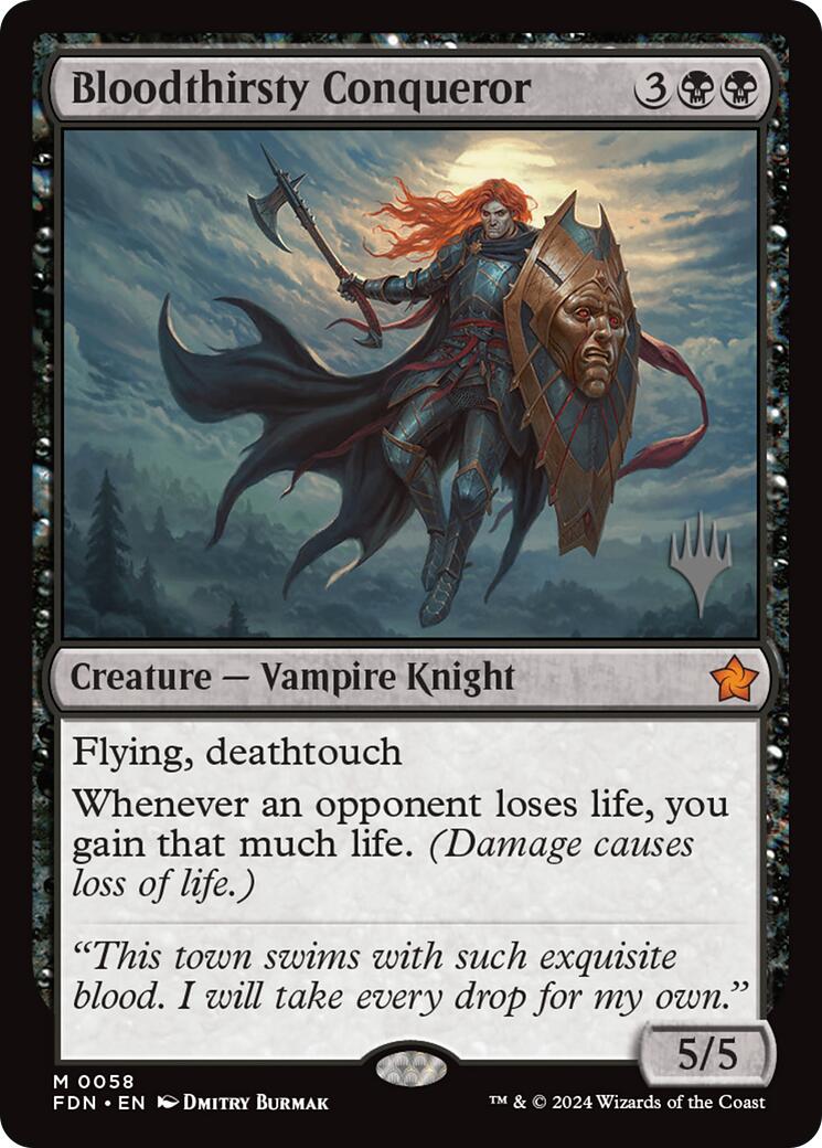 Bloodthirsty Conqueror (Promo Pack) [Foundations Promos] | Exor Games Truro