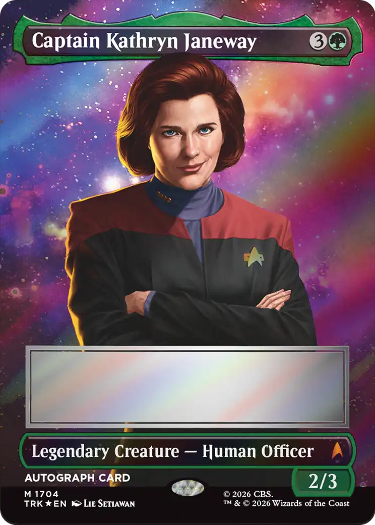 Captain Kathryn Janeway (Borderless) (Signed) [Star Trek] | Exor Games Truro