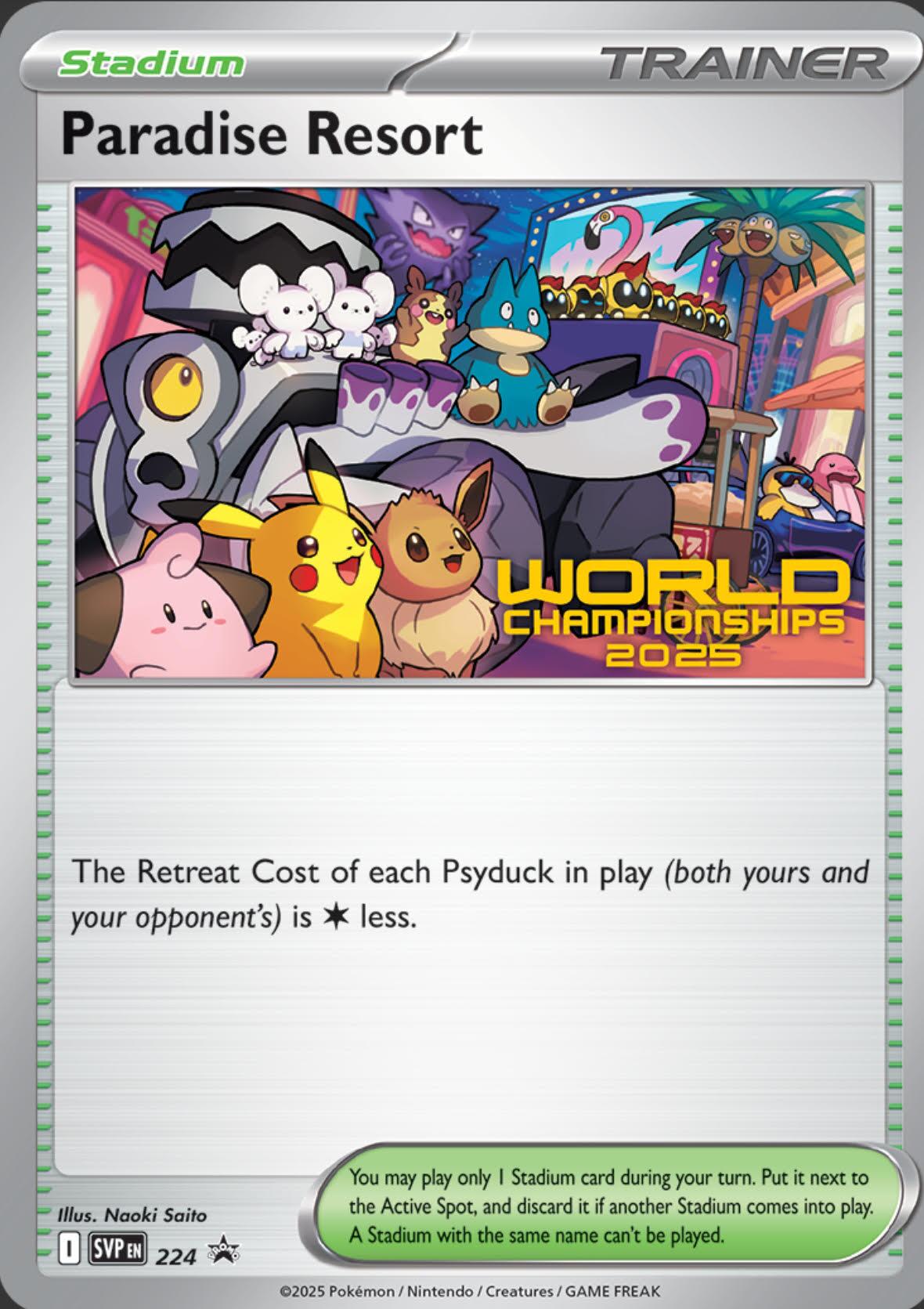 Paradise Resort (224) (World Championships 2025) [Scarlet & Violet: Black Star Promos] | Exor Games Truro