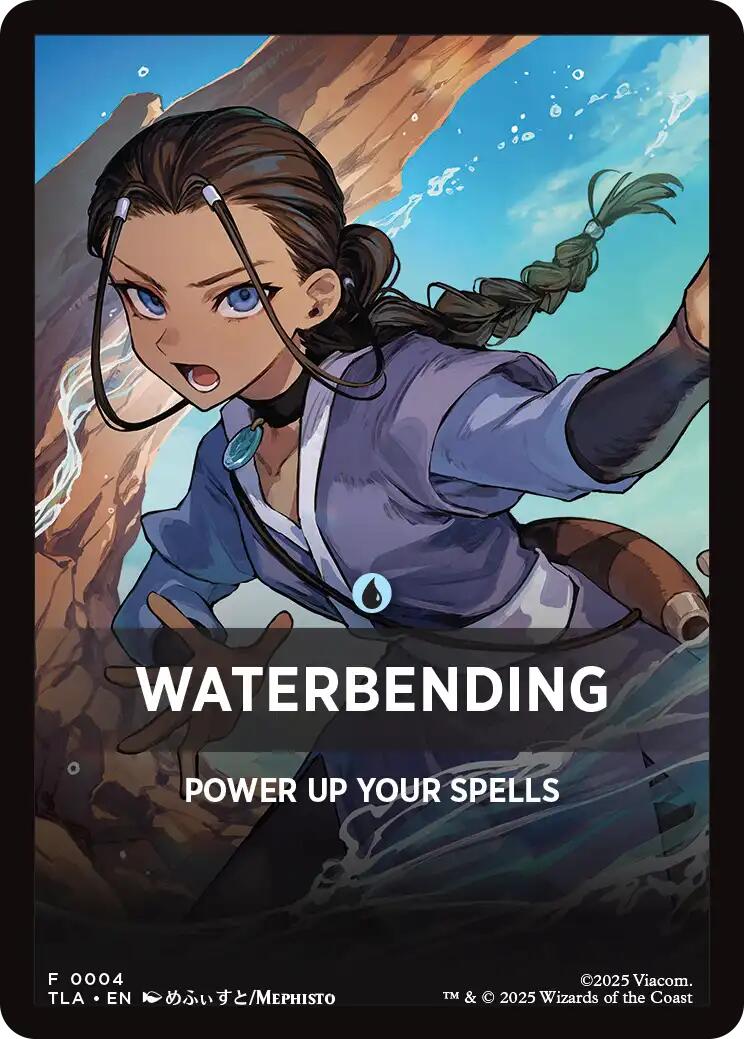 Waterbending Theme Card [Avatar: The Last Airbender Tokens] | Exor Games Truro