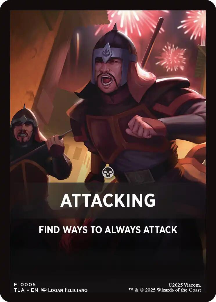 Attacking Theme Card [Avatar: The Last Airbender Tokens] | Exor Games Truro