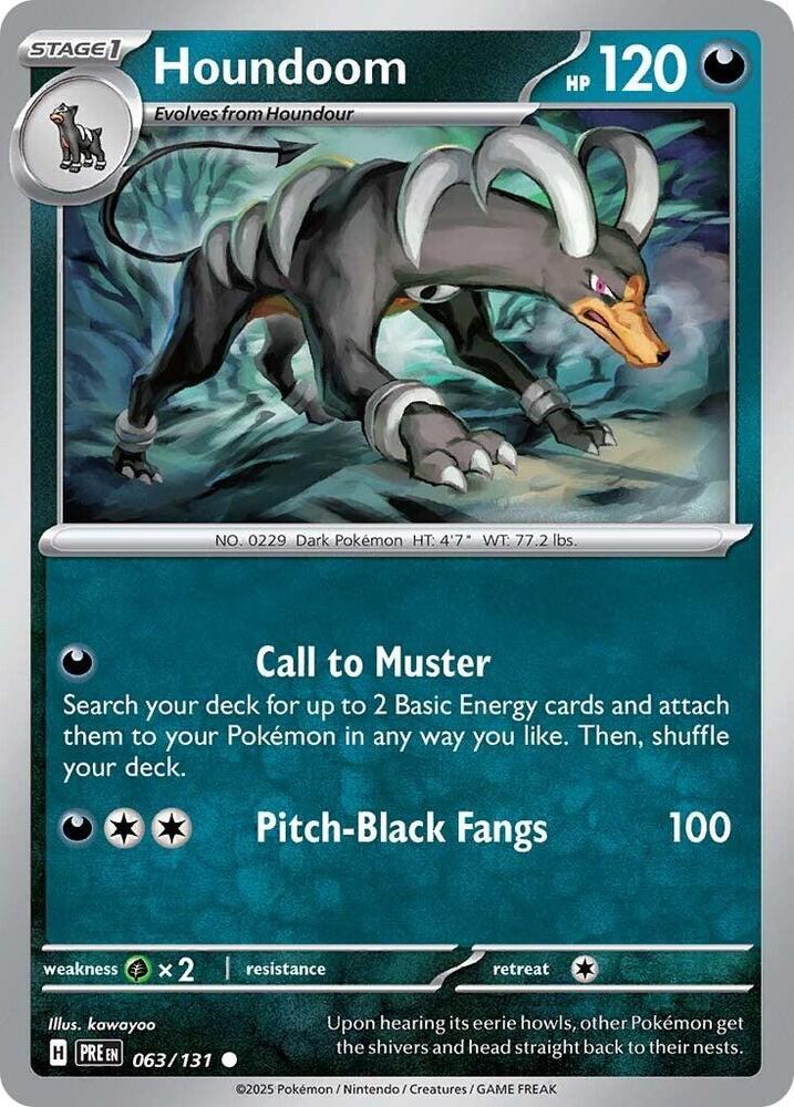 Houndoom (063/131) [Scarlet & Violet: Prismatic Evolutions] | Exor Games Truro