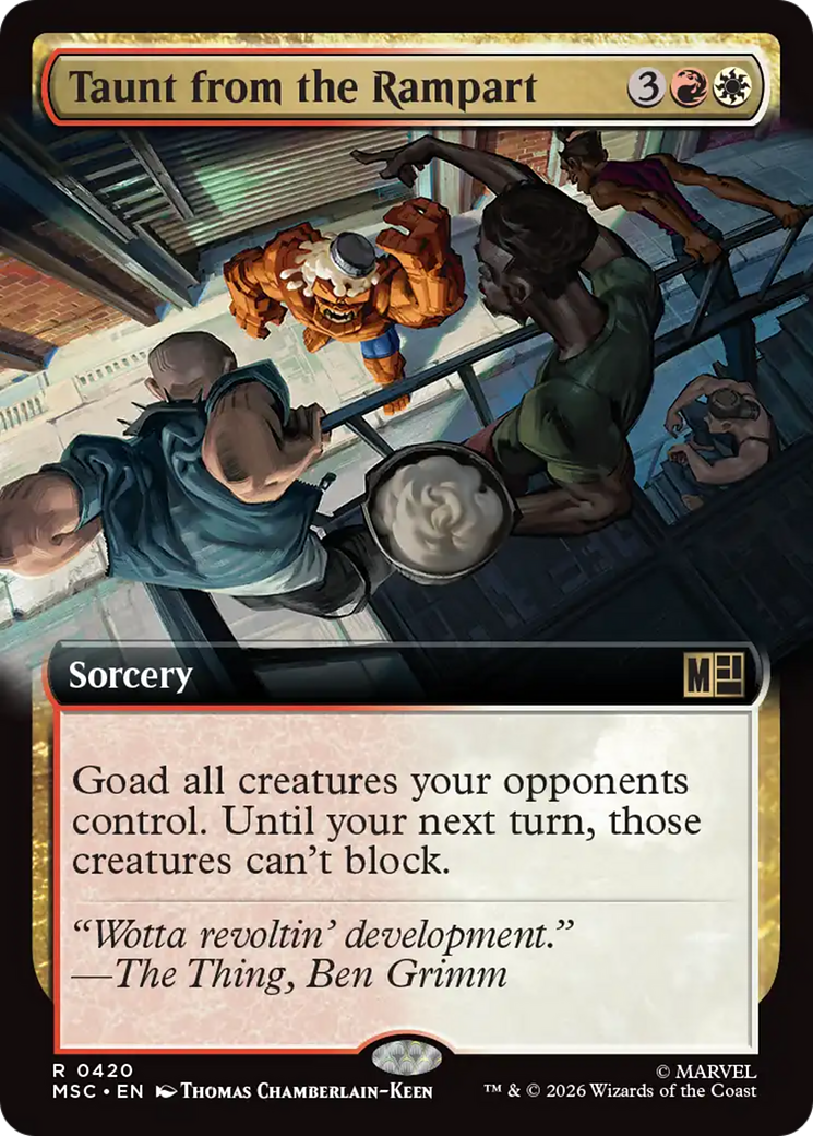 Taunt from the Rampart (Extended Art) [Marvel Super Heroes Commander] | Exor Games Truro