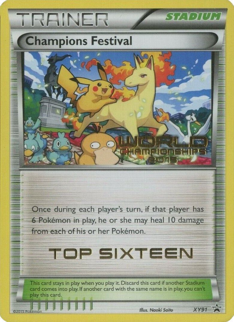 Champions Festival (XY91) (2015 Top Sixteen) [XY: Black Star Promos] | Exor Games Truro