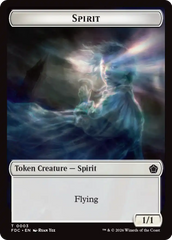 Angel (0002) // Spirit Double-Sided Token [Foundations Commander Tokens] | Exor Games Truro