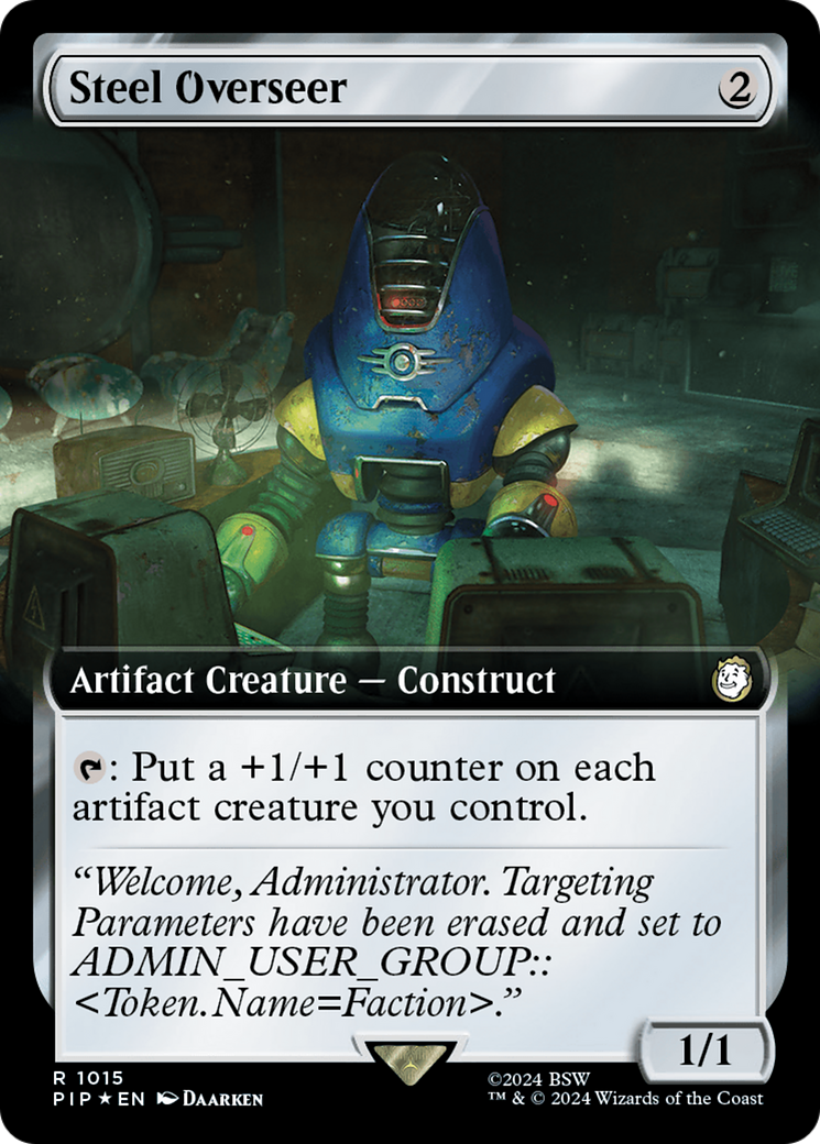 Steel Overseer (Extended Art) (Surge Foil) [Fallout] | Exor Games Truro