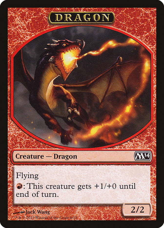 Dragon Token [Magic 2014 Tokens] | Exor Games Truro