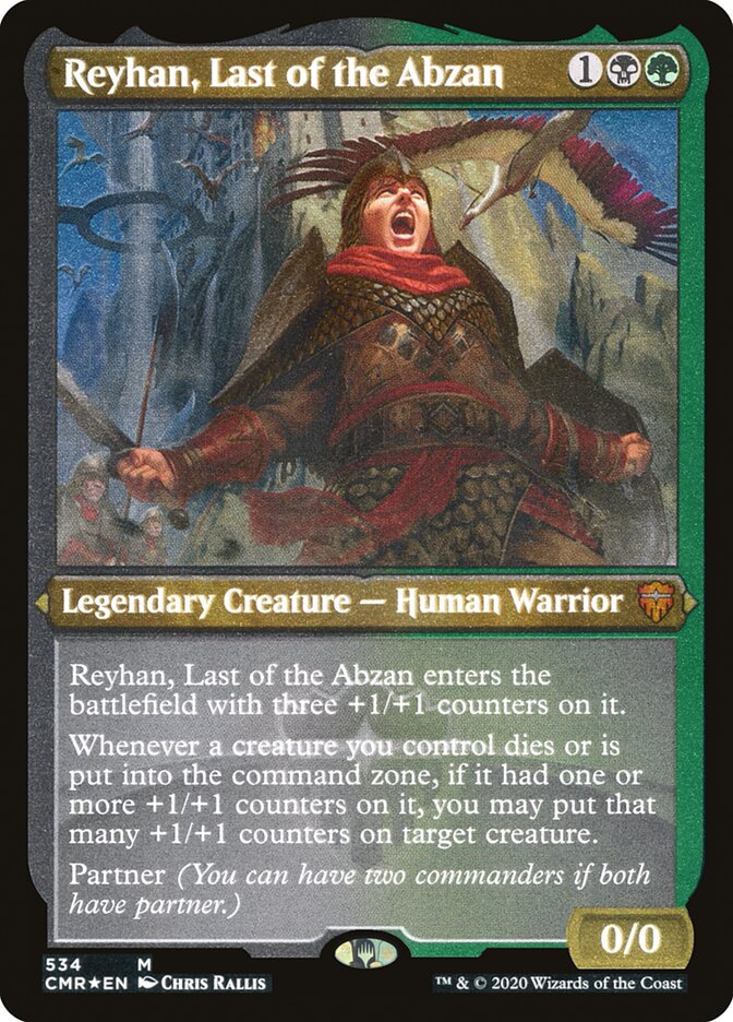 Reyhan, Last of the Abzan (Etched) [Commander Legends] | Exor Games Truro