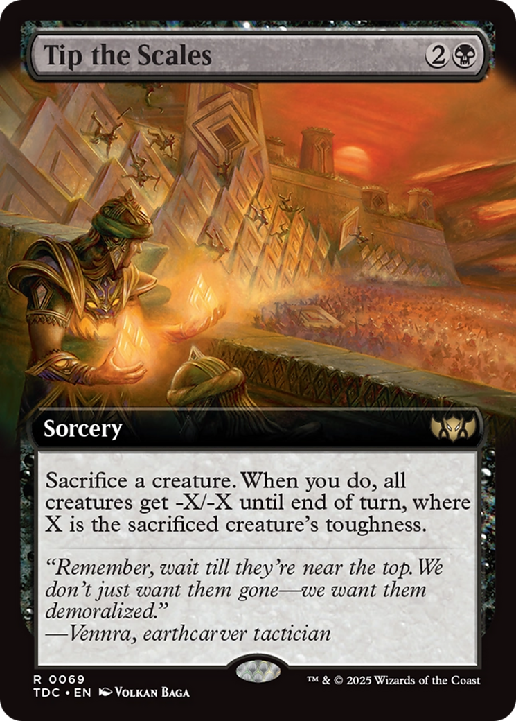 Tip the Scales (Extended Art) [Tarkir: Dragonstorm Commander] | Exor Games Truro