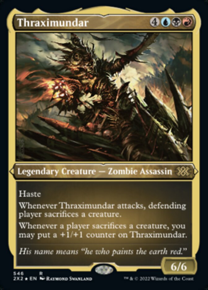 Thraximundar (Foil Etched) [Double Masters 2022] | Exor Games Truro