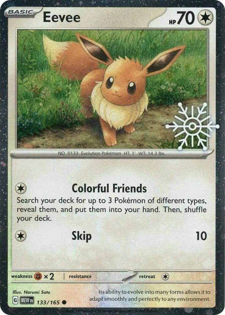 Eevee (133/165) (Holiday Calendar) [Miscellaneous Cards] | Exor Games Truro