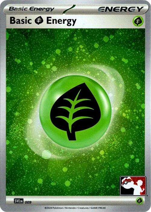 Basic Grass Energy (009) (Cosmos Holo) [Prize Pack Series Seven] | Exor Games Truro