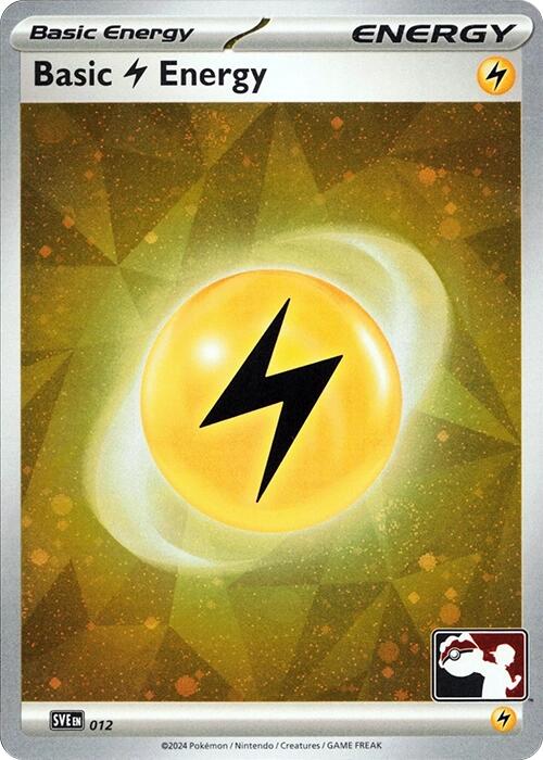 Basic Lightning Energy (012) (Cosmos Holo) [Prize Pack Series Seven] | Exor Games Truro