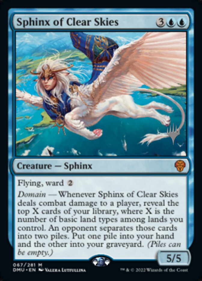 Sphinx of Clear Skies (Promo Pack) [Dominaria United Promos] | Exor Games Truro