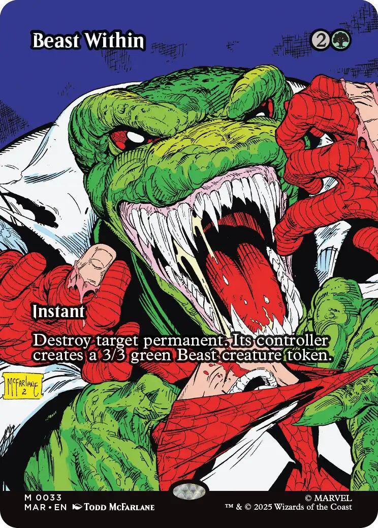Beast Within (Borderless) [Marvel's Spider-Man: Eternal-Legal] | Exor Games Truro