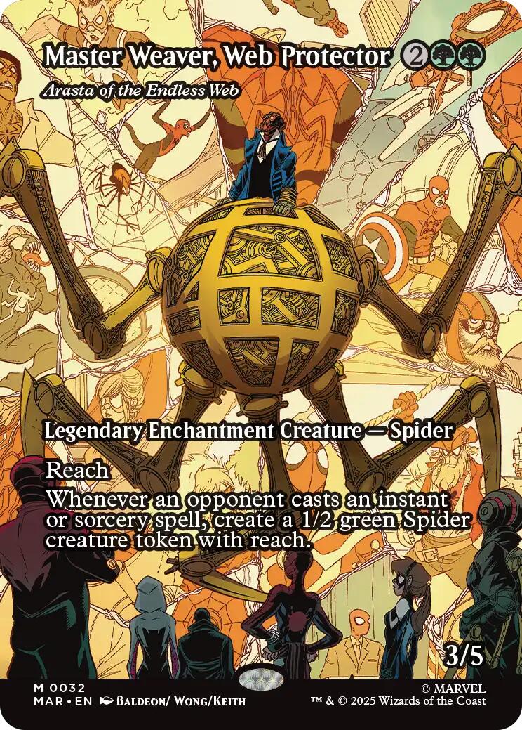 Master Weaver, Web Protector - Arasta of the Endless Web (Borderless) [Marvel's Spider-Man: Eternal-Legal] | Exor Games Truro