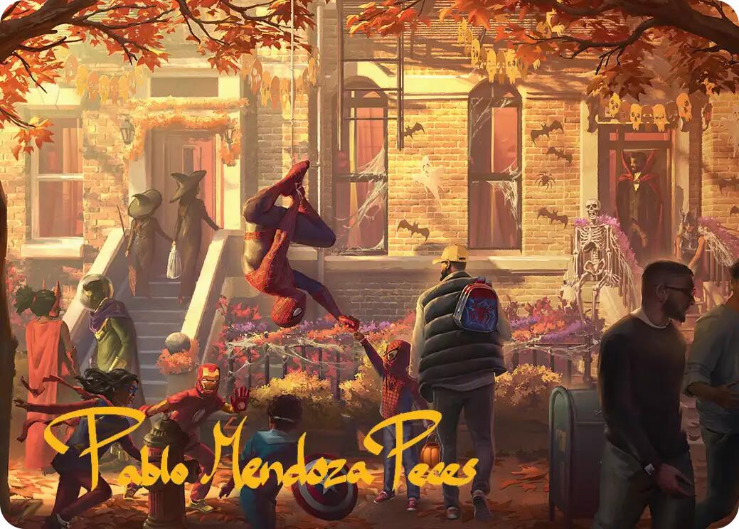 Friendly Neighborhood Art Card (Gold-Stamped Signature) [Marvel's Spider-Man Art Series] | Exor Games Truro