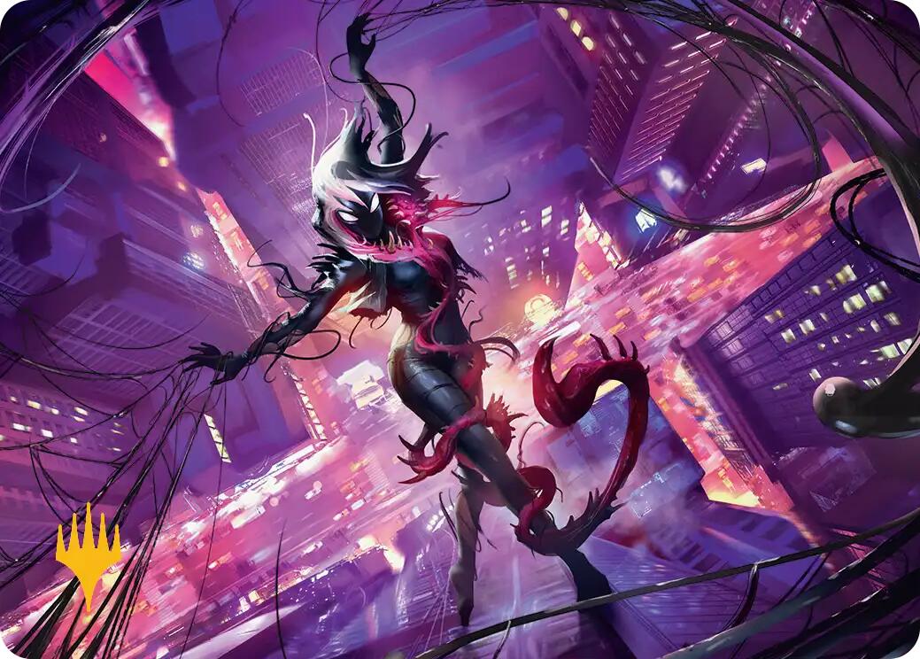 Gwenom, Remorseless Art Card (Gold-Stamped Planeswalker Symbol) [Marvel's Spider-Man Art Series] | Exor Games Truro