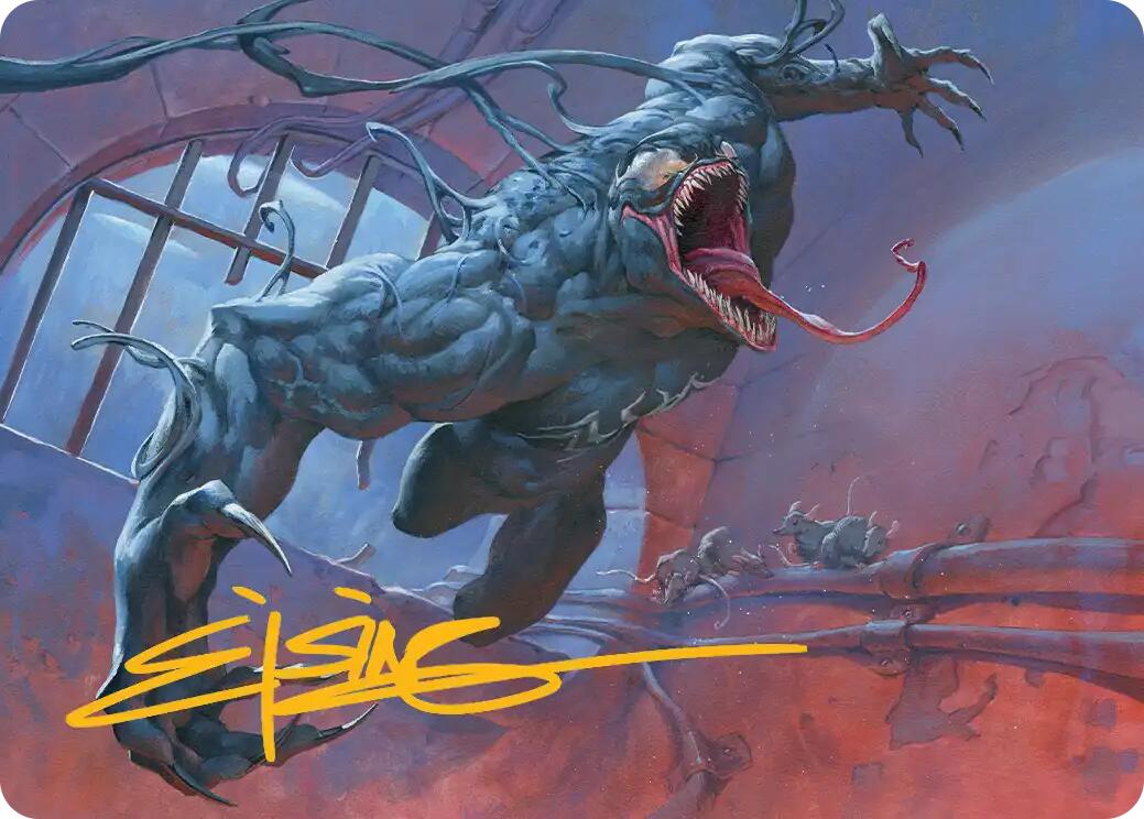Venom, Evil Unleashed Art Card (Gold-Stamped Signature) [Marvel's Spider-Man Art Series] | Exor Games Truro