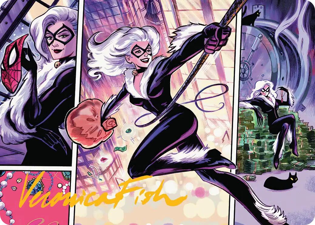 Black Cat, Cunning Thief Art Card (Gold-Stamped Signature) [Marvel's Spider-Man Art Series] | Exor Games Truro