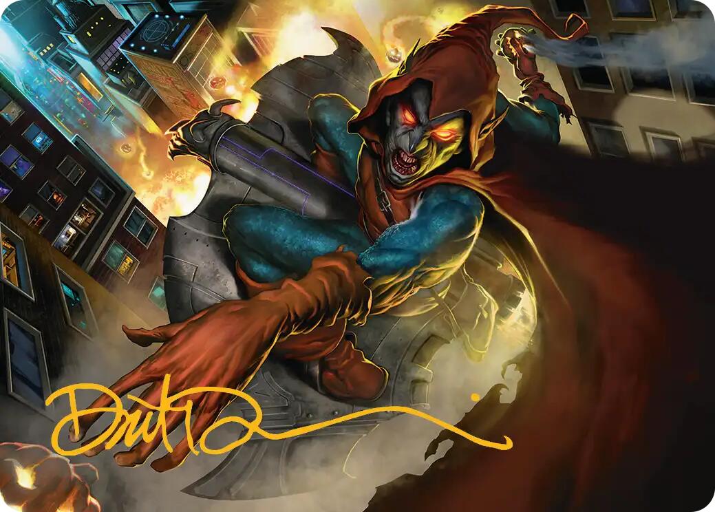 Hobgoblin, Mantled Marauder Art Card (Gold-Stamped Signature) [Marvel's Spider-Man Art Series] | Exor Games Truro