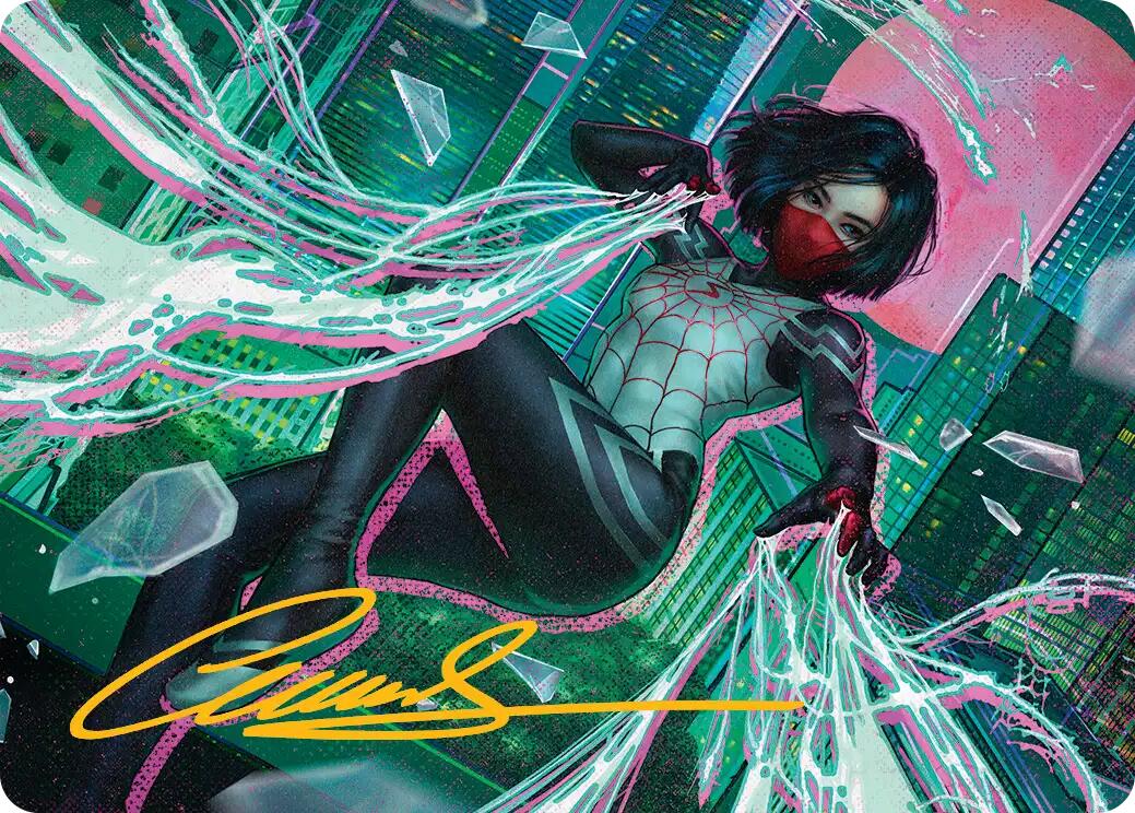 Silk, Web Weaver Art Card (29/54) (Gold-Stamped Signature) [Marvel's Spider-Man Art Series] | Exor Games Truro