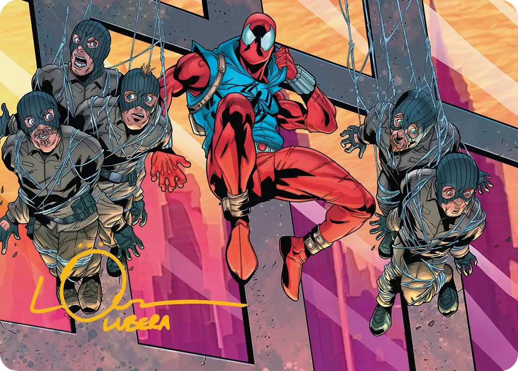 Scarlet Spider, Ben Reilly Art Card (Gold-Stamped Signature) [Marvel's Spider-Man Art Series] | Exor Games Truro