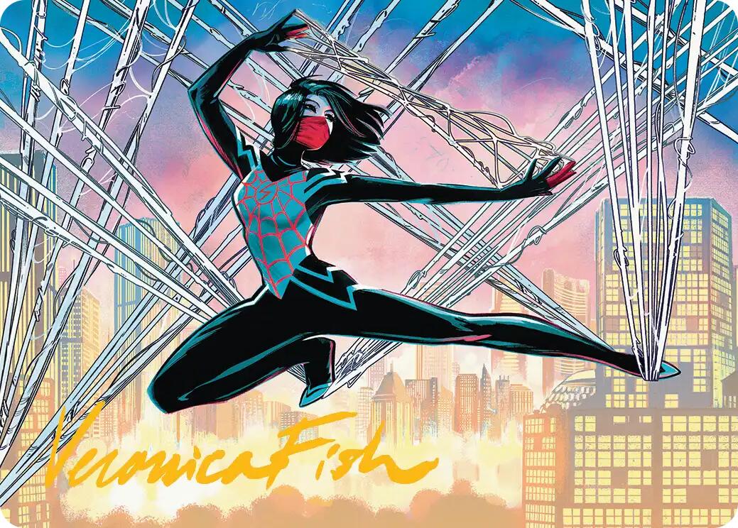 Silk, Web Weaver Art Card (39/54) (Gold-Stamped Signature) [Marvel's Spider-Man Art Series] | Exor Games Truro