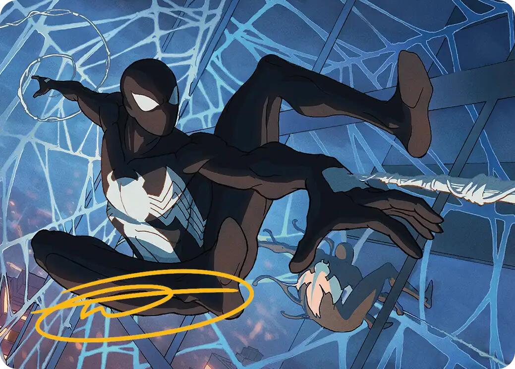 Symbiote Spider-Man Art Card (Gold-Stamped Signature) [Marvel's Spider-Man Art Series] | Exor Games Truro