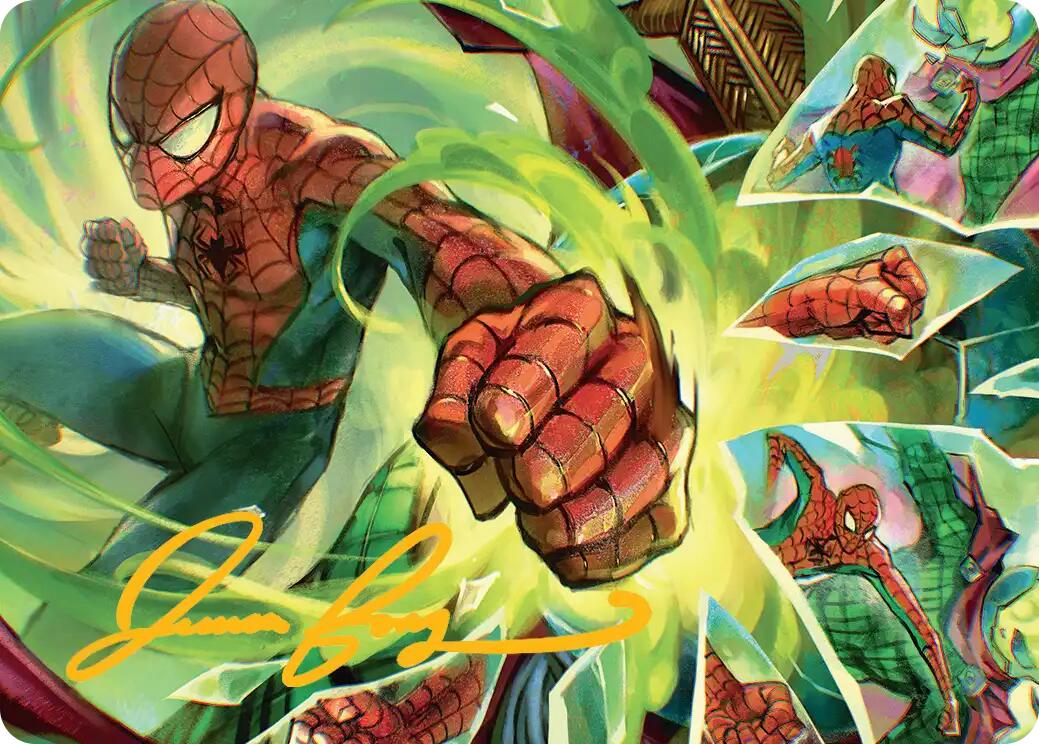 Kapow! Art Card (Gold-Stamped Signature) [Marvel's Spider-Man Art Series] | Exor Games Truro