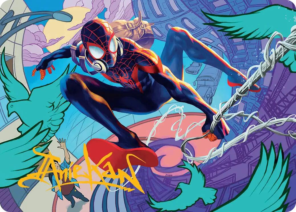 Spider-Man, Brooklyn Visionary Art Card (Gold-Stamped Signature) [Marvel's Spider-Man Art Series] | Exor Games Truro