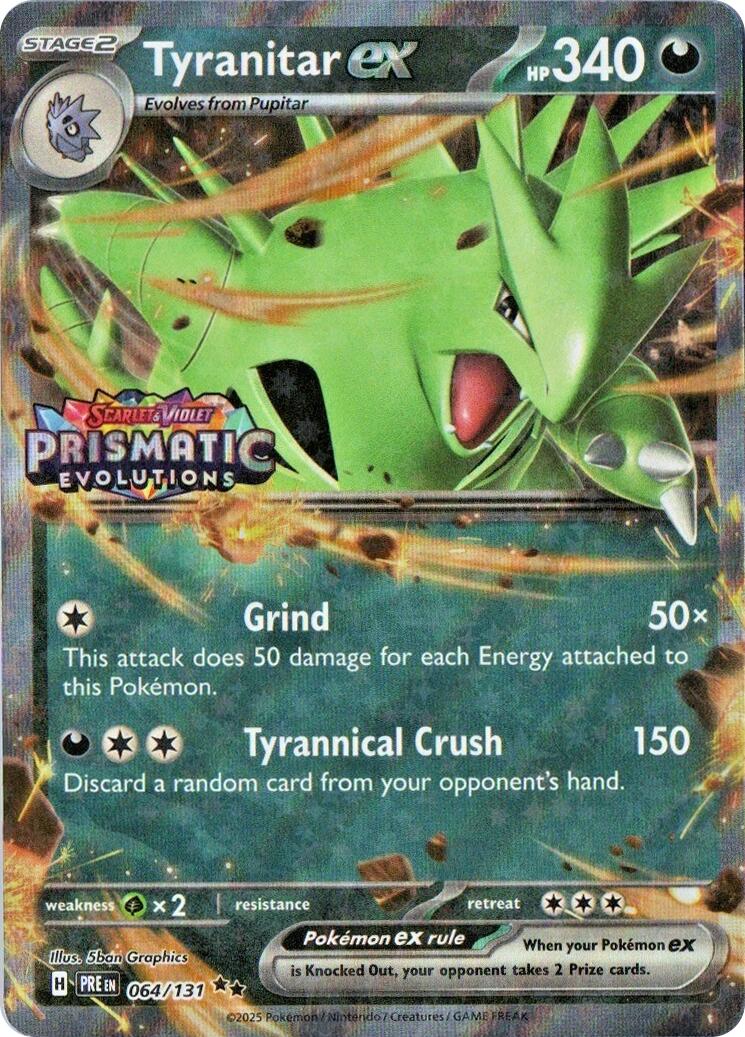 Tyranitar ex (064/131) (Prismatic Evolutions Stamp) [Miscellaneous Cards] | Exor Games Truro