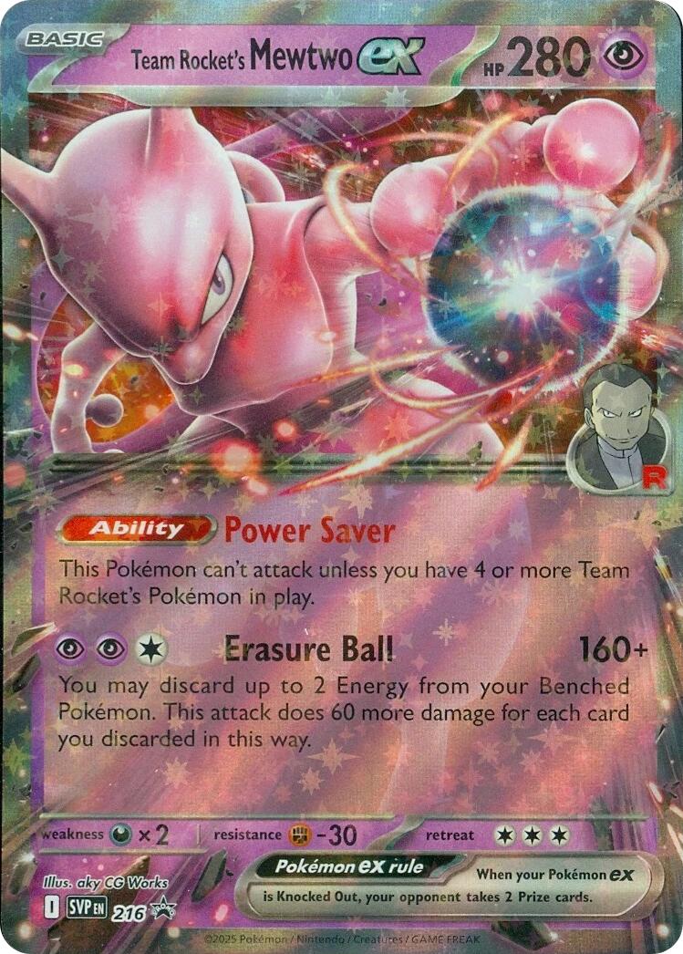 Team Rocket's Mewtwo ex (216) [Scarlet & Violet: Black Star Promos] | Exor Games Truro