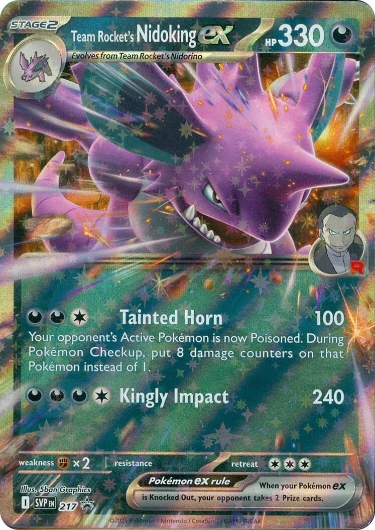 Team Rocket's Nidoking ex (217) [Scarlet & Violet: Black Star Promos] | Exor Games Truro
