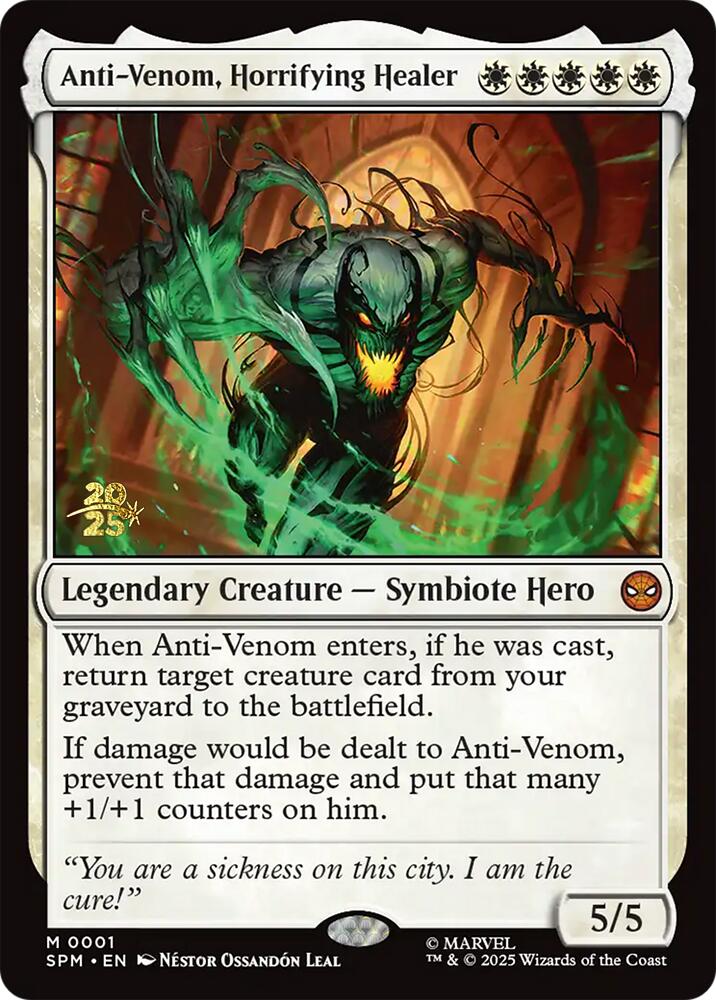 Anti-Venom, Horrifying Healer [Marvel's Spider-Man Prerelease Promos] | Exor Games Truro