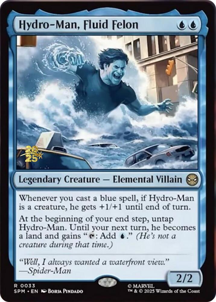 Hydro-Man, Fluid Felon [Marvel's Spider-Man Prerelease Promos] | Exor Games Truro