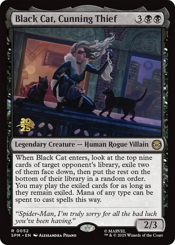 Black Cat, Cunning Thief [Marvel's Spider-Man Prerelease Promos] | Exor Games Truro