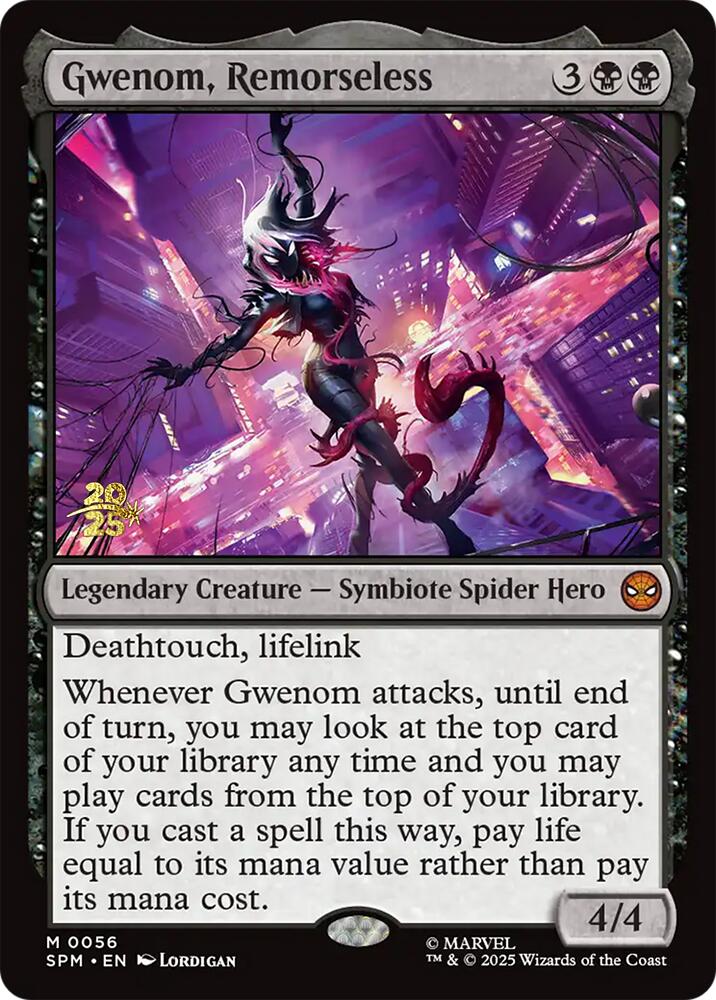 Gwenom, Remorseless [Marvel's Spider-Man Prerelease Promos] | Exor Games Truro